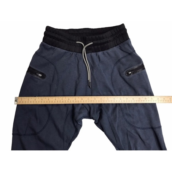 BYLT Premium Jogger Men M Blue Black Trim Drawstring Sweatpants Active Pockets - Picture 12 of 14